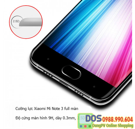 Miếng dán cường lực Redmi Note 3 full màn