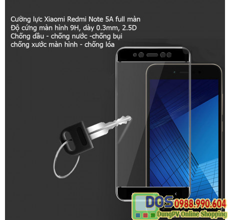 Miếng dán cường lực Xiaomi Redmi 5a prime chính hãng