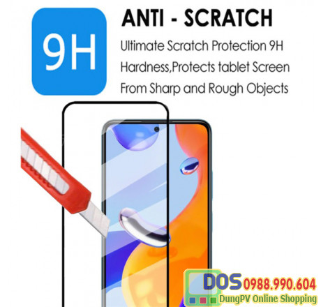 kính cường lực xiaomi redmi note 11 pro 5g full màn hình 3