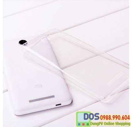 Ốp lưng xiaomi redmi note 2 silicone trong suốt