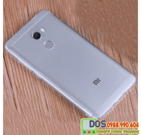 Ốp lưng Xiaomi Redmi 4 silicone trong suốt 