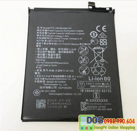 thay pin điện thoại huawei p20 chính hãng 2