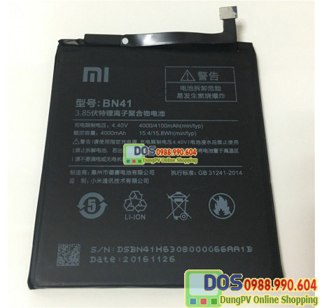 pin xiaomi redmi note 4