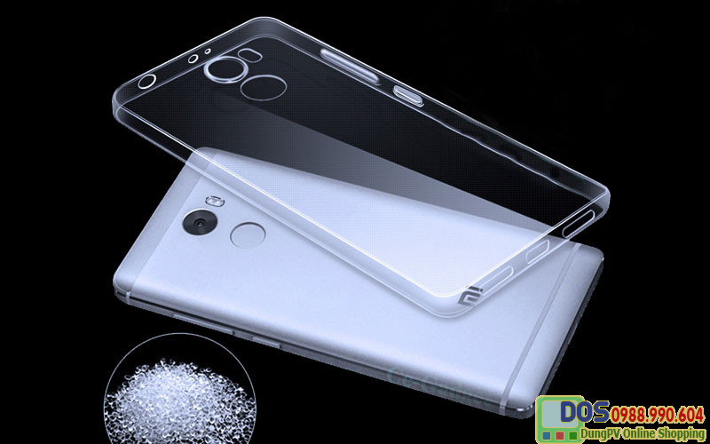 Ốp lưng Xiaomi Redmi 4 silicone trong suốt