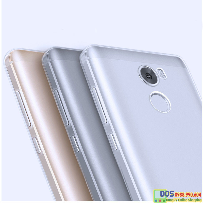 Ốp lưng Xiaomi Redmi 4 silicone trong suốt