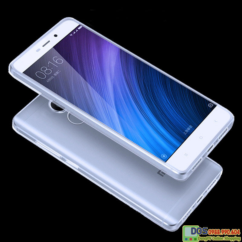Ốp lưng Xiaomi Redmi 4 silicone trong suốt