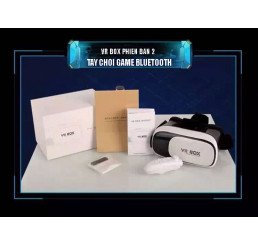Bộ sản phẩm kính thực tế ảo VR Box phiên bản 2 và tay chơi game bluetooth