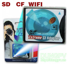 SD to CF II, hỗ trợ SD wifi
