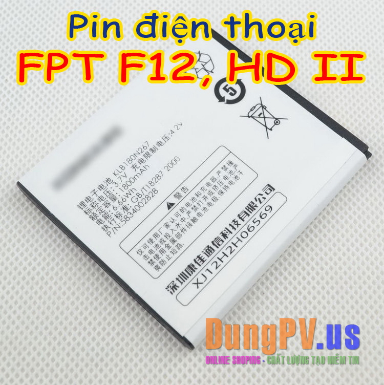 pin điện thoại FPT F12, FPT HD ii